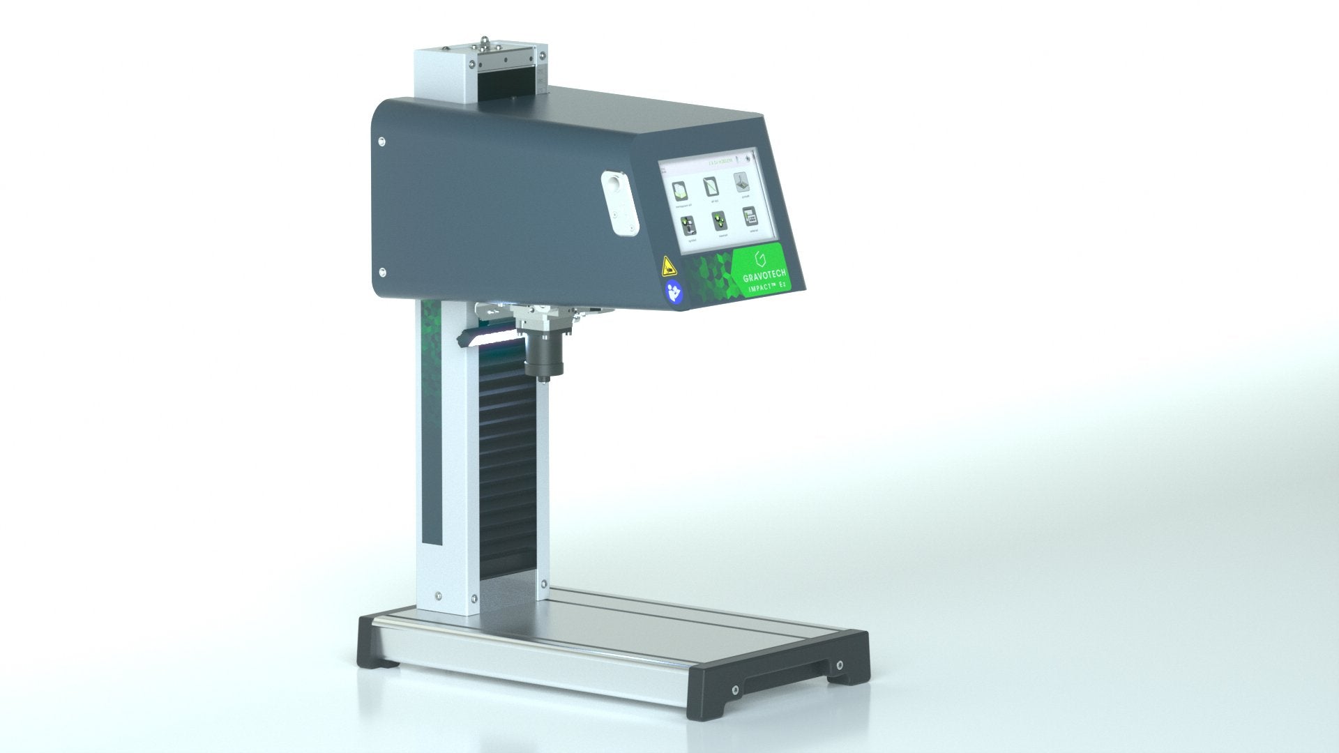 NEW! IMPACTp - 100mm x 120mm Benchtop PNEUMATIC Dot Peen marking machine  with MANUAL z-axis